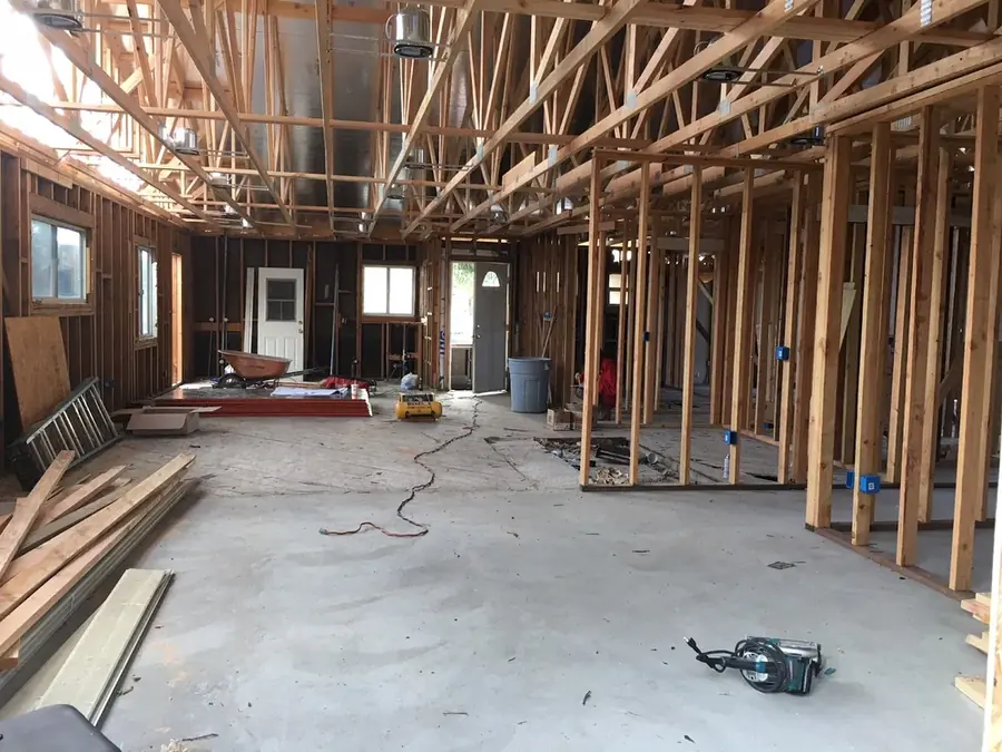 Ceiling leak between units dried in two apartments in a Bronx, NY building